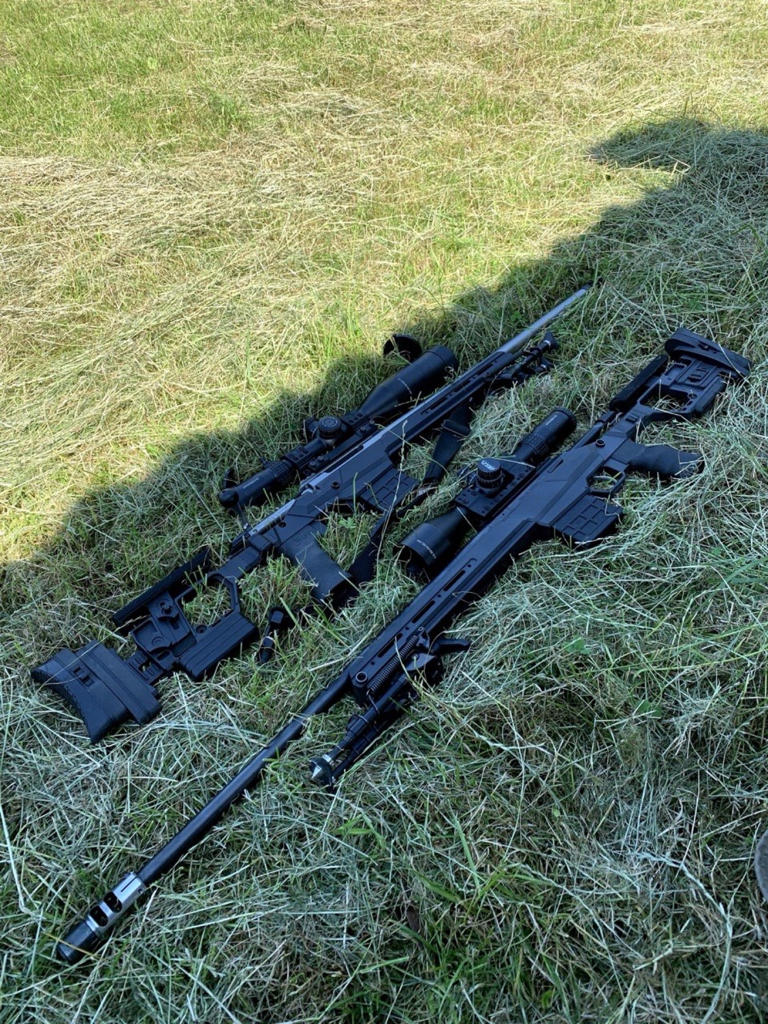 Rifle, rangefinder and field equipment
